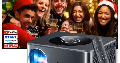 XIWBSY 25000Lumens Portable Projector